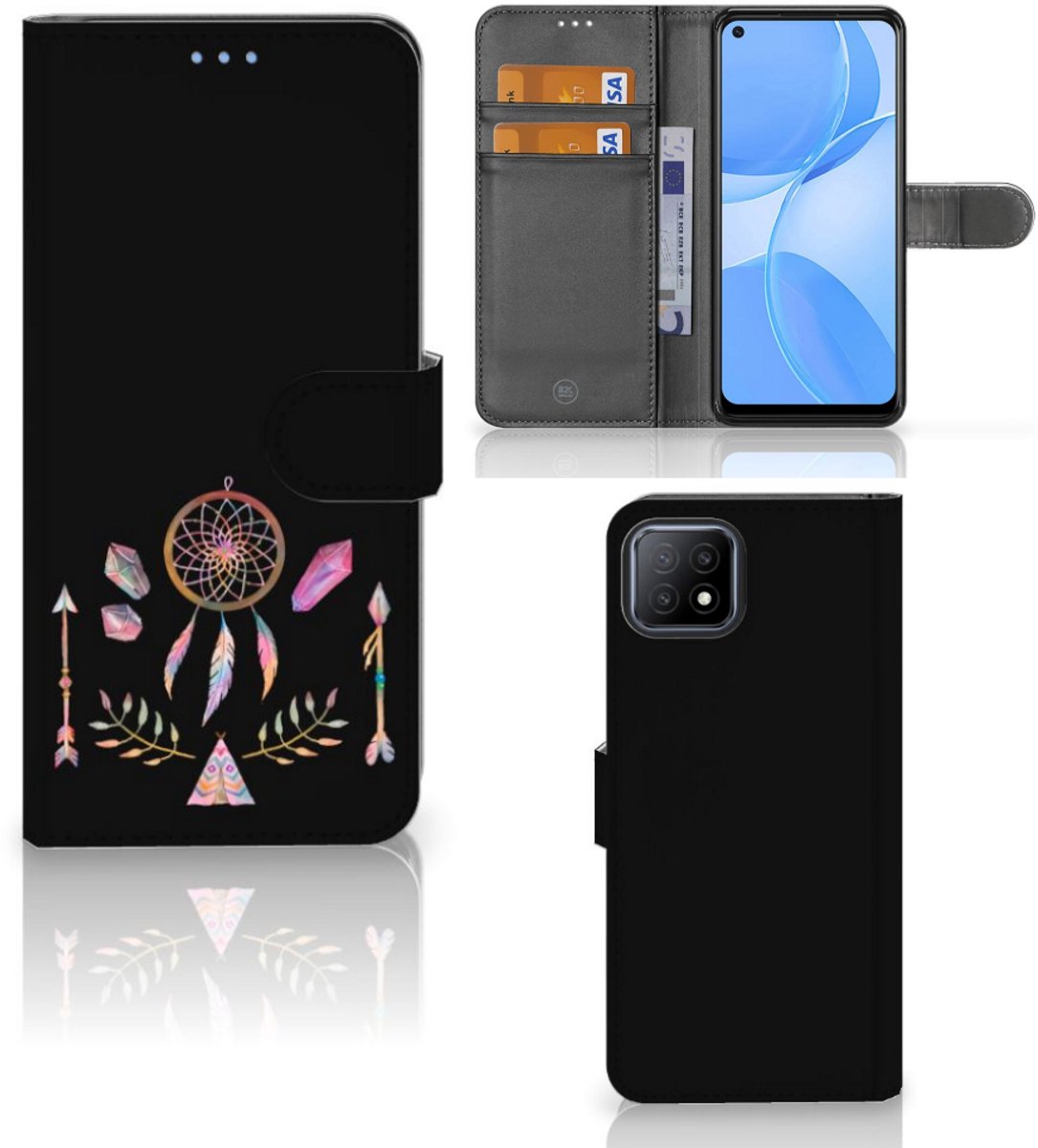 OPPO A73 5G Leuk Hoesje Boho Dreamcatcher