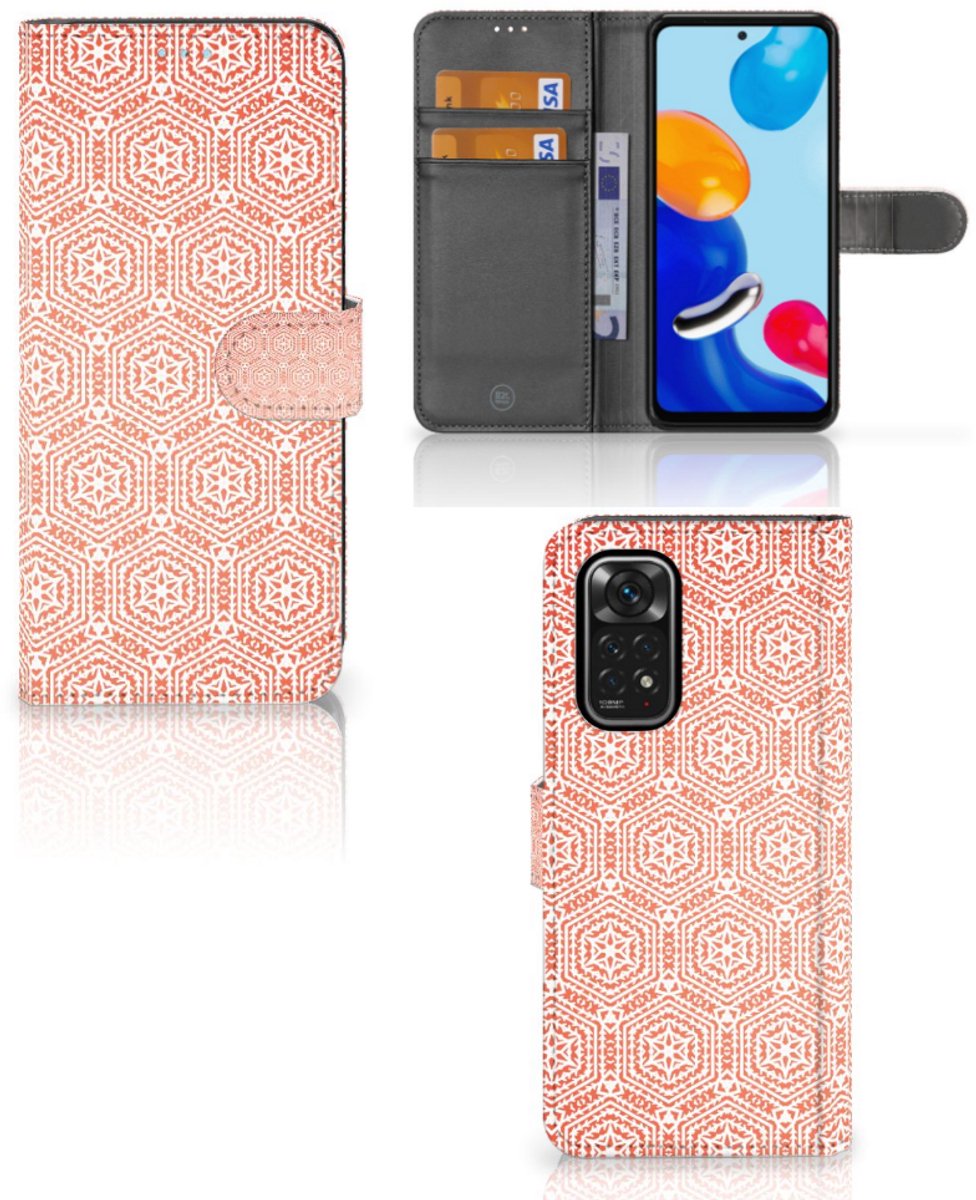Xiaomi Redmi Note 11/11S Telefoon Hoesje Pattern Orange