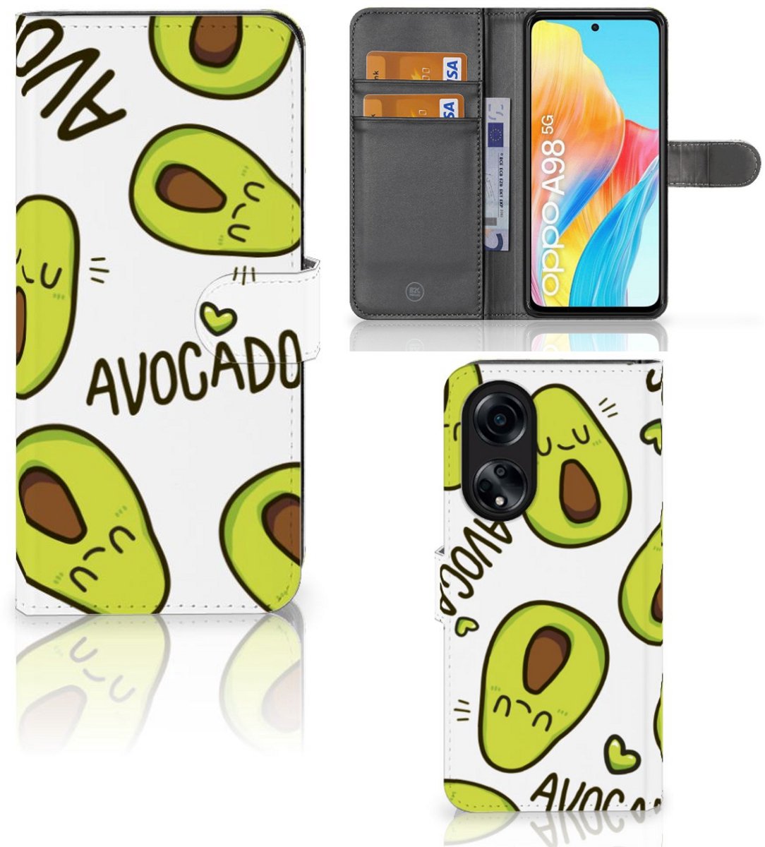 OPPO A98 5G Leuk Hoesje Avocado Singing