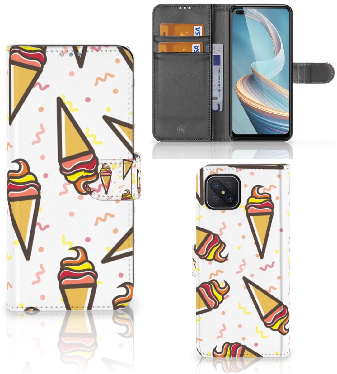 OPPO Reno4 Z Book Cover Icecream