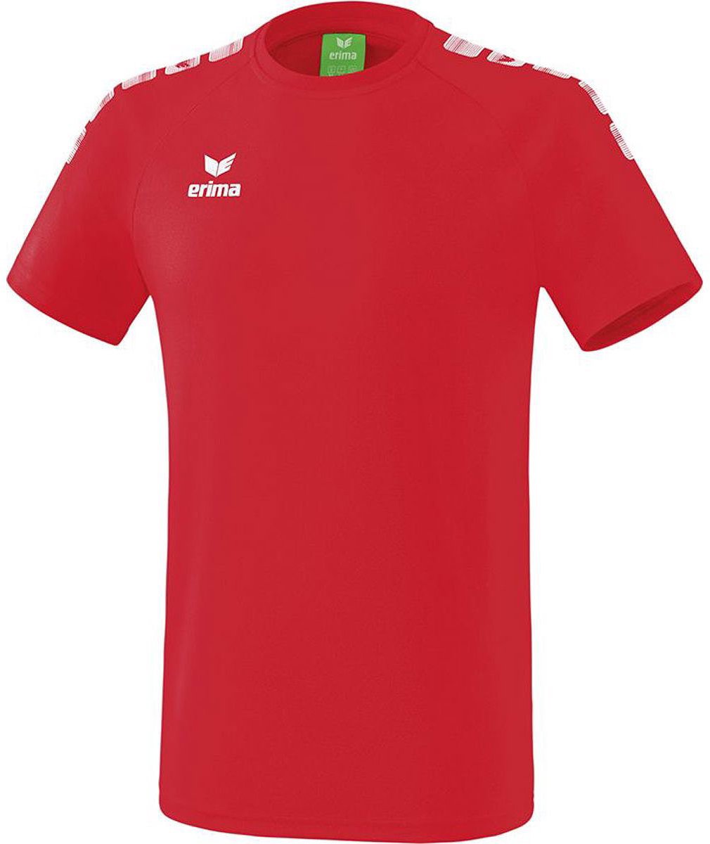 Erima Essential 5-C T-Shirt Heren - Rood / Wit | Maat: L