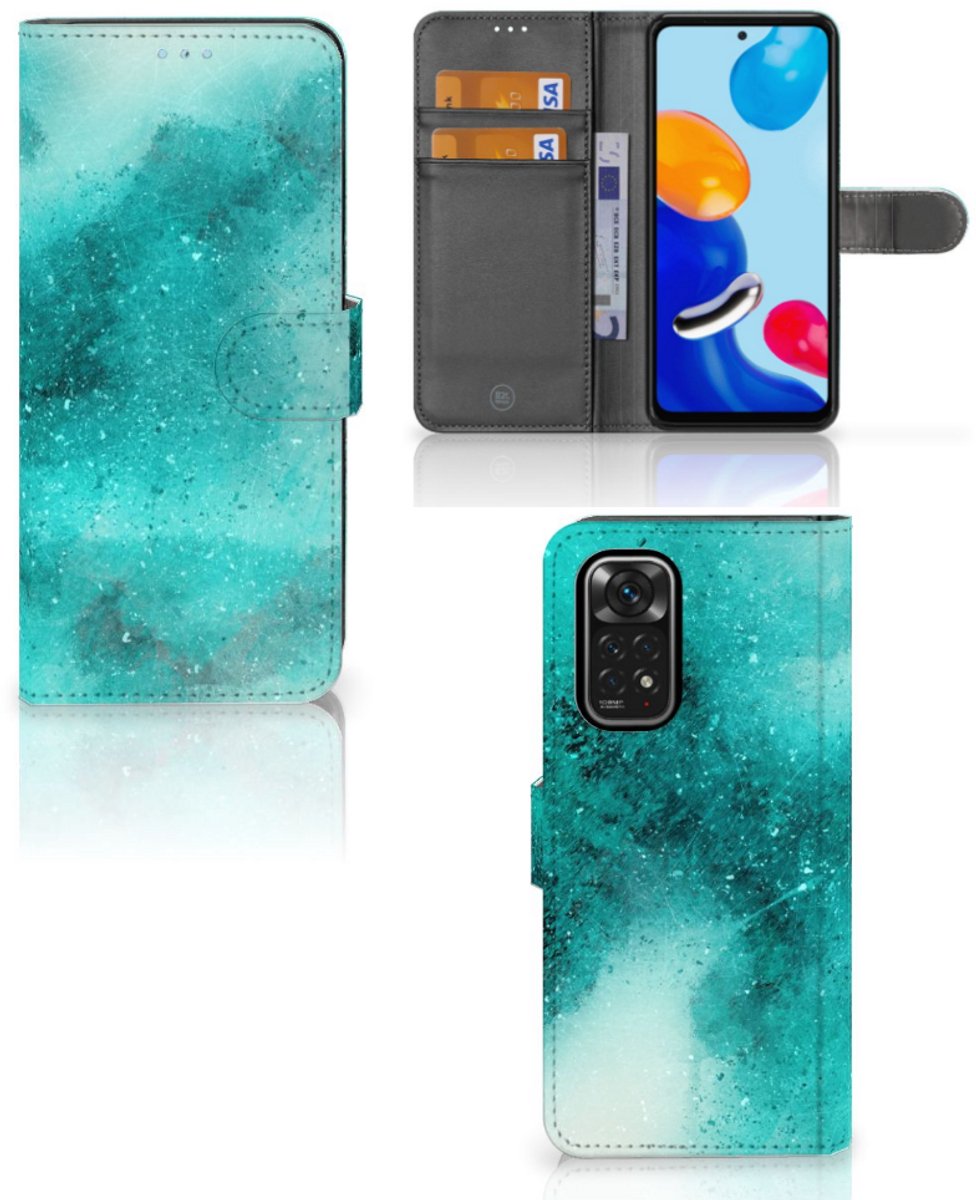 Hoesje Xiaomi Redmi Note 11/11S Painting Blue