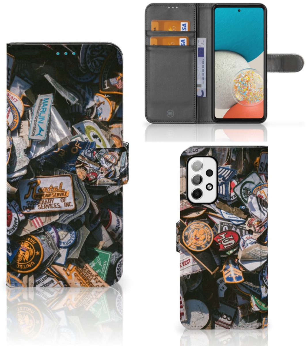 Samsung Galaxy A73 5G Telefoonhoesje met foto Badges