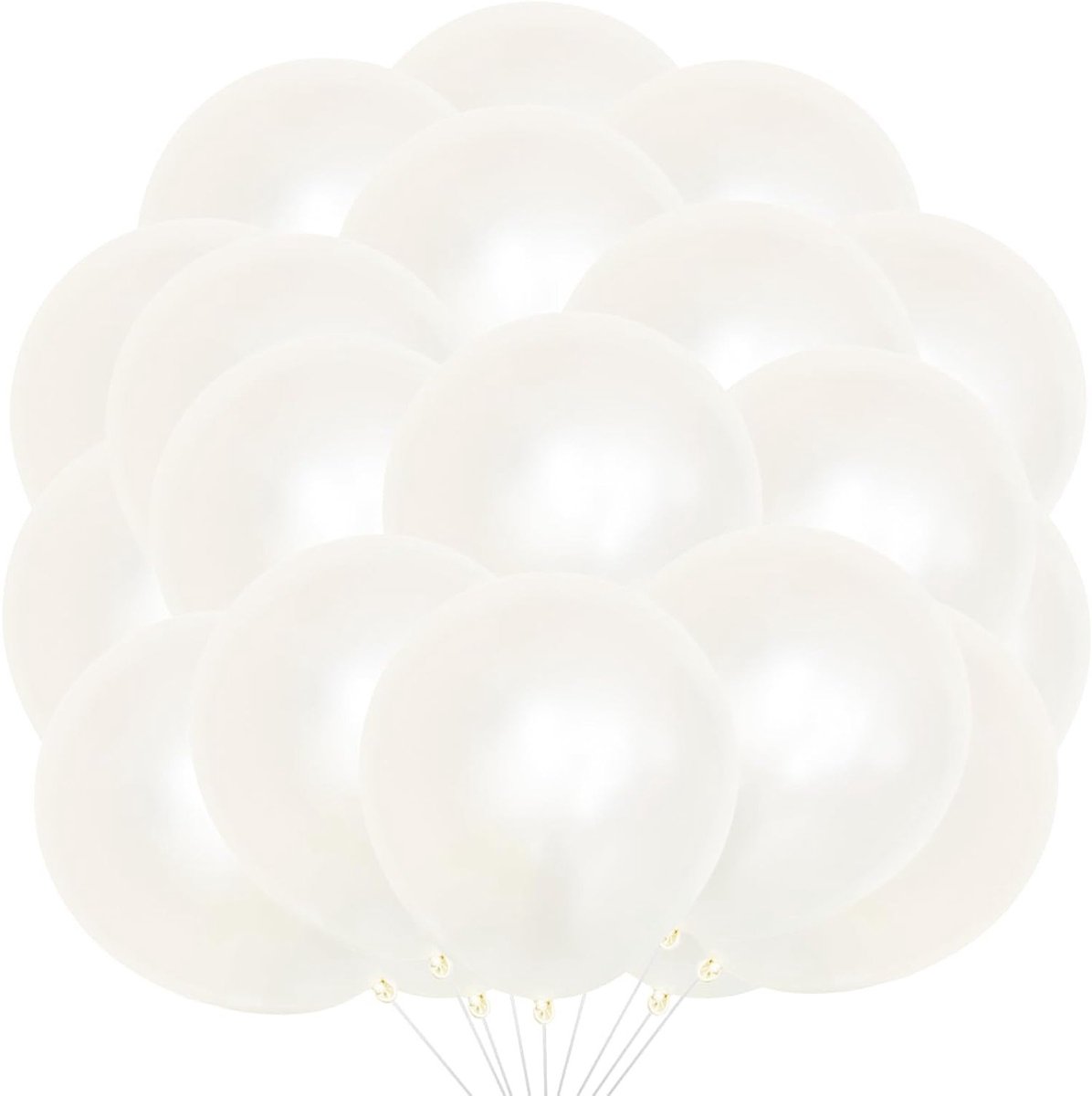 20 Stuks Parelwitte Ballonnen van 25 cm voor Feestelijke Decoratie en Verjaardagen