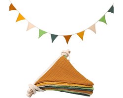 7,75 ft vlaggenlijn - 1 stuk driehoekige slinger voor kinderkamer, kinderkamerdecoratie, verjaardag, bruiloft, feest, evenement, elk 7,75 ft