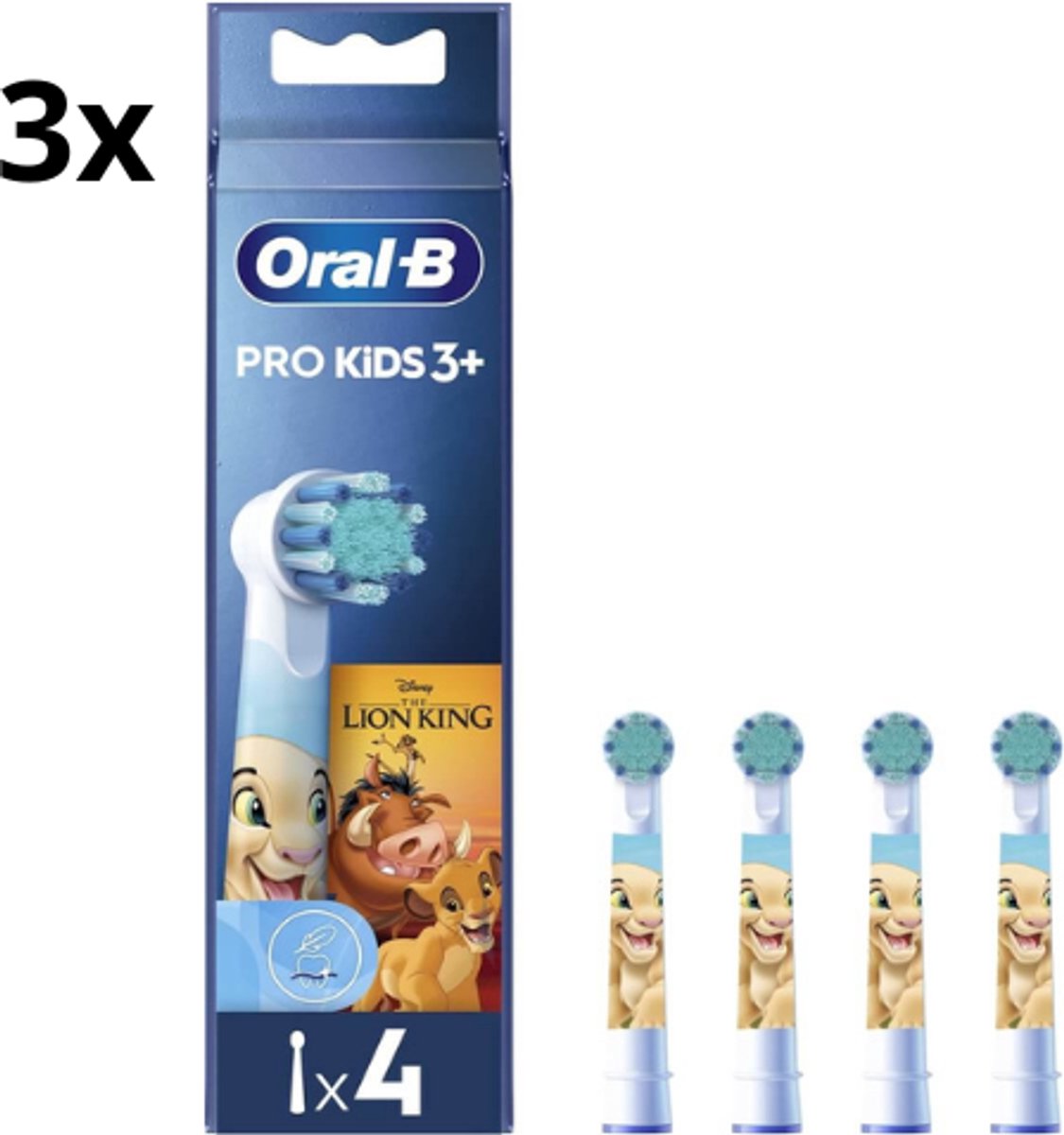 Oral B PRO Kids Opzetborstels Lion King - 3 x 4 stuks