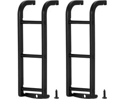 INJORA Metalen Mini Zijladder Decoratie voor 1/18 RC Crawler TRX4M Defender Upgrades, 2 stuks