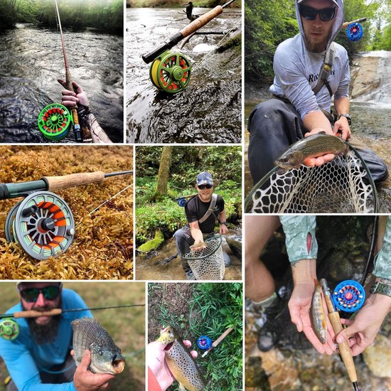 Aventik Z Vliegvisserij Reel CNC Aluminium Forel 3/5, 5/7, 7/9wt Grote Prieel Zoetwater Fly Reel (3/5) — afbeelding 2