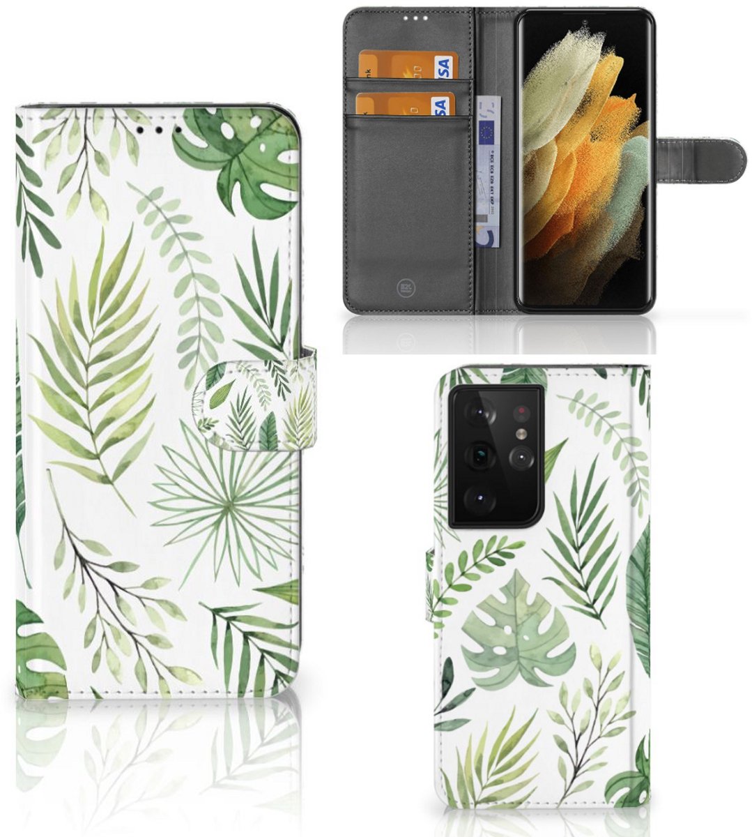 Samsung Galaxy S21 Ultra Hoesje Leaves