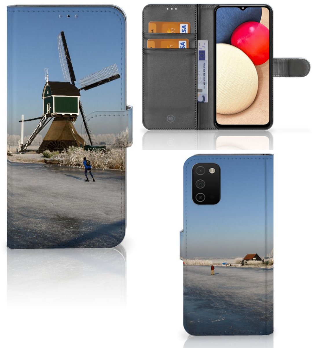 Samsung Galaxy A03s Flip Cover Schaatsers