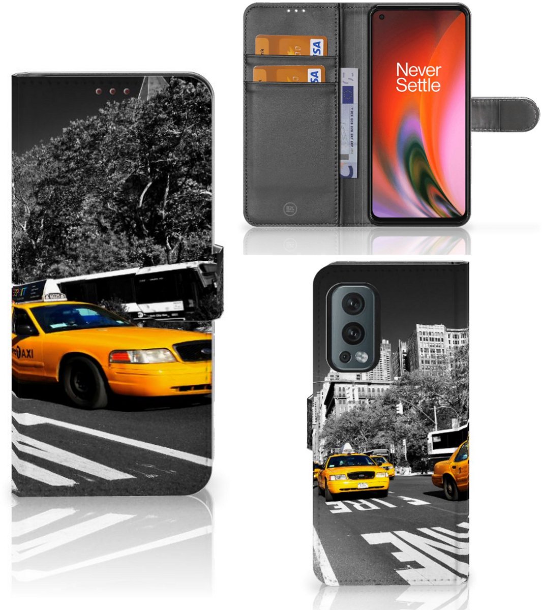 OnePlus Nord 2 5G Flip Cover New York Taxi