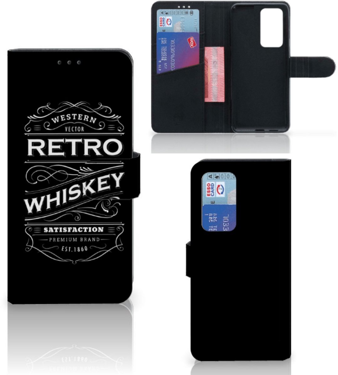 Boekhoesje voor Huawei P40 Pro Book Cover Whiskey