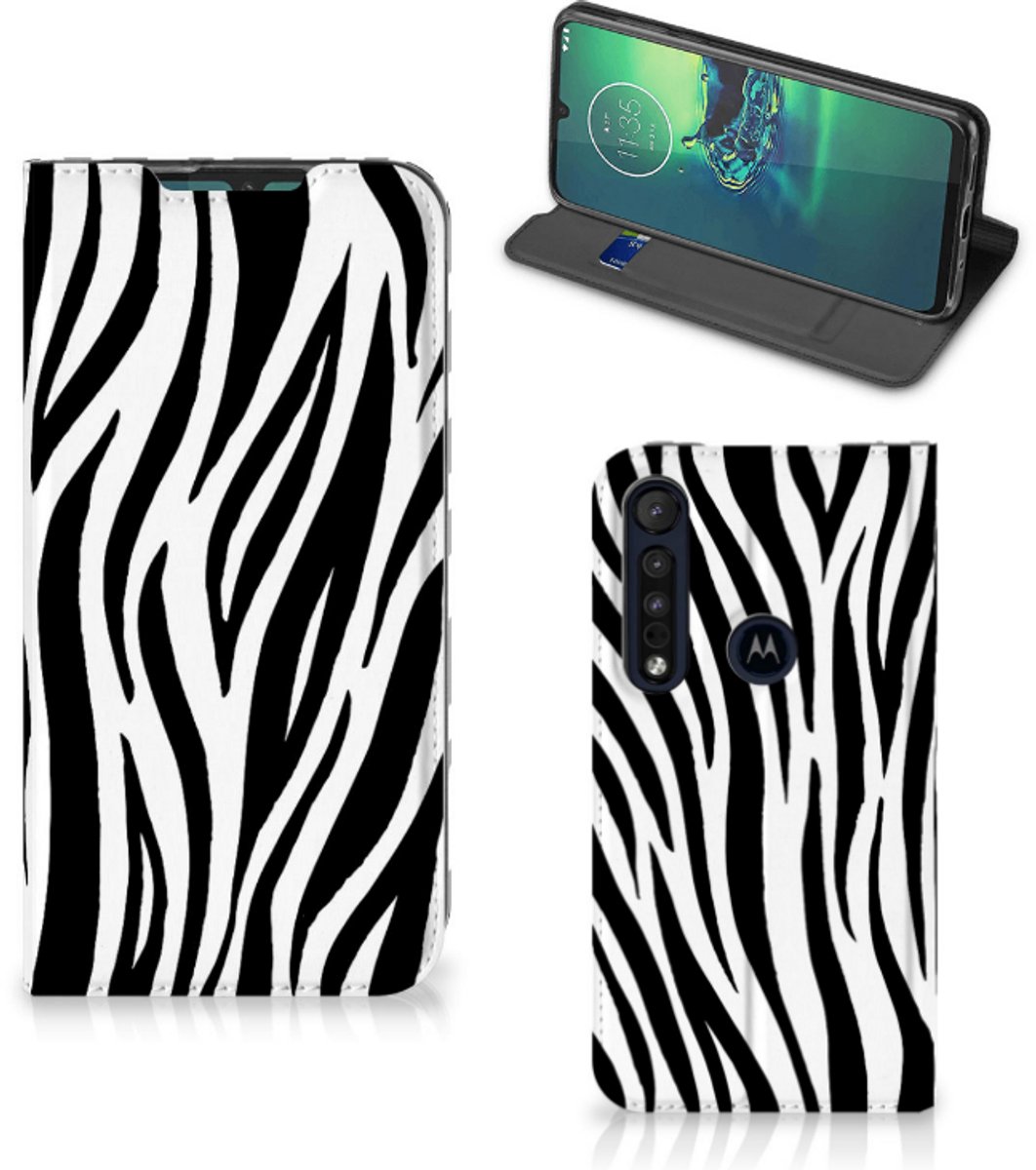 Motorola G8 Plus Hoesje maken Zebra