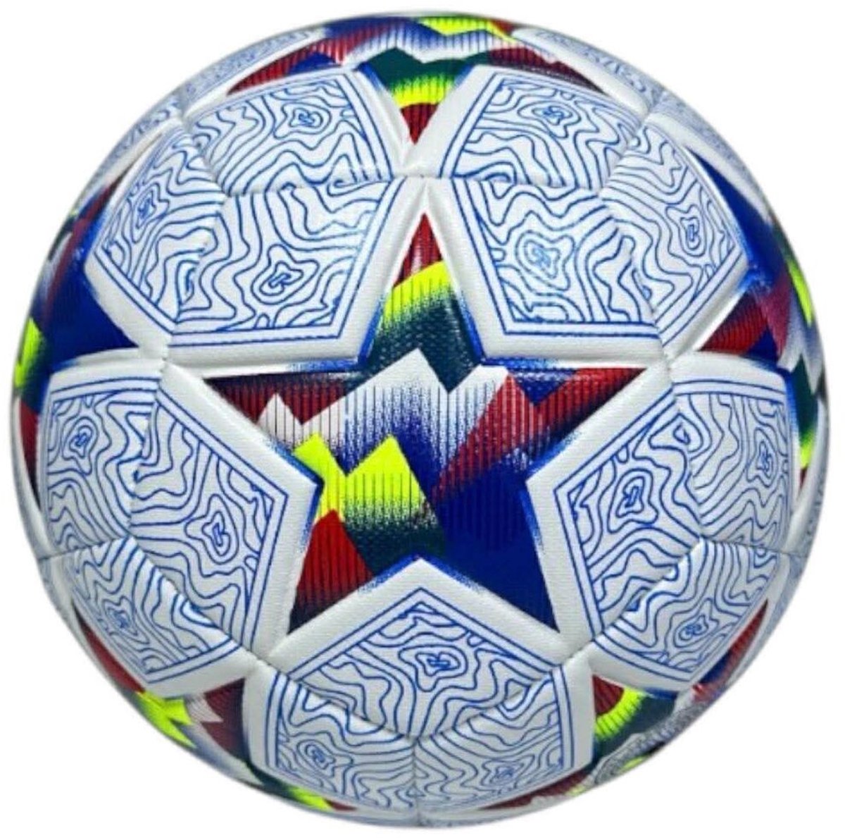Soccer Star Design - Voetbal - Professionele Wedstrijdbal – Officiële Maat 5 - 380gram - PU/TPU Leer - Bal