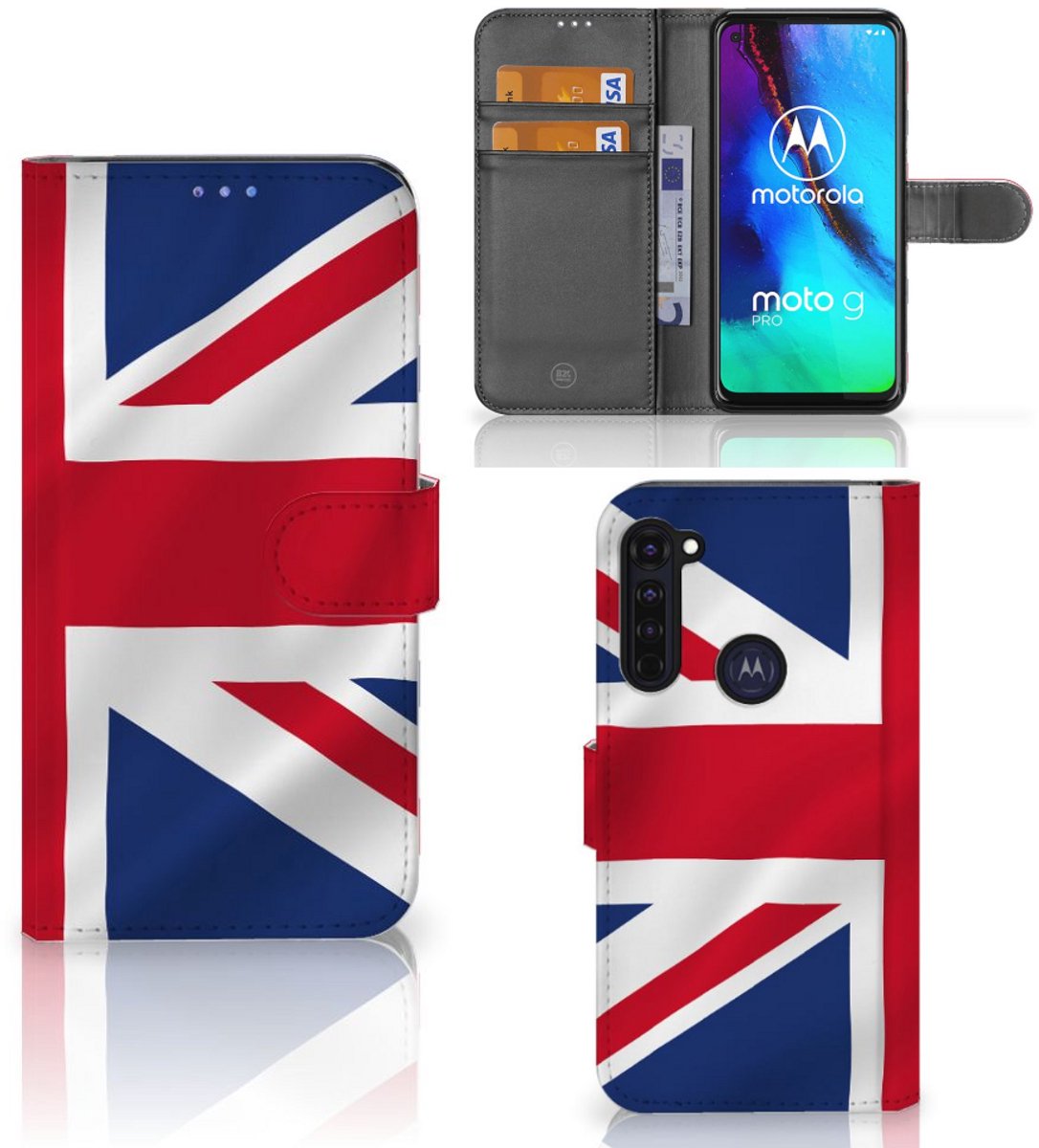 Boekhoesje voor Motorola Moto G Pro Bookstyle Case Groot-Brittannië
