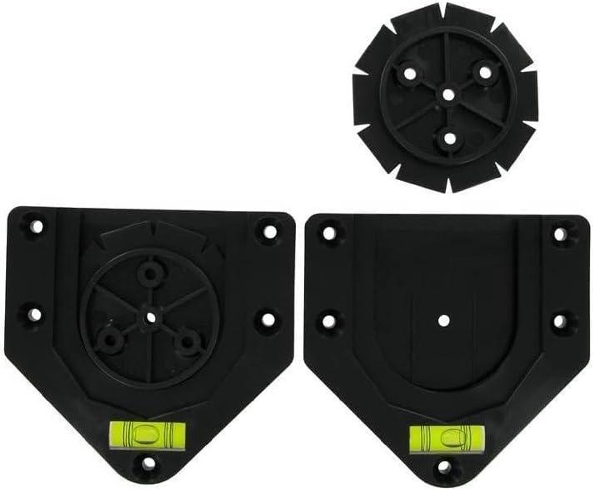 Dartbord Wandhouder - Dartbord Ophangsysteem - Eenvoudig Monteren - Geïntegreerde Waterpas - 98 mm x 94 mm - Zwart