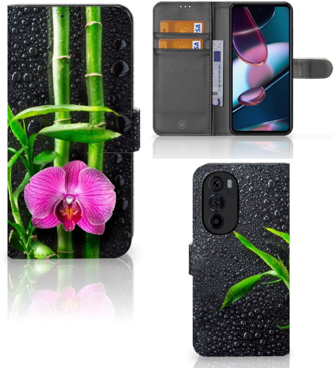 Motorola Edge 30 Pro Hoesje Orchidee