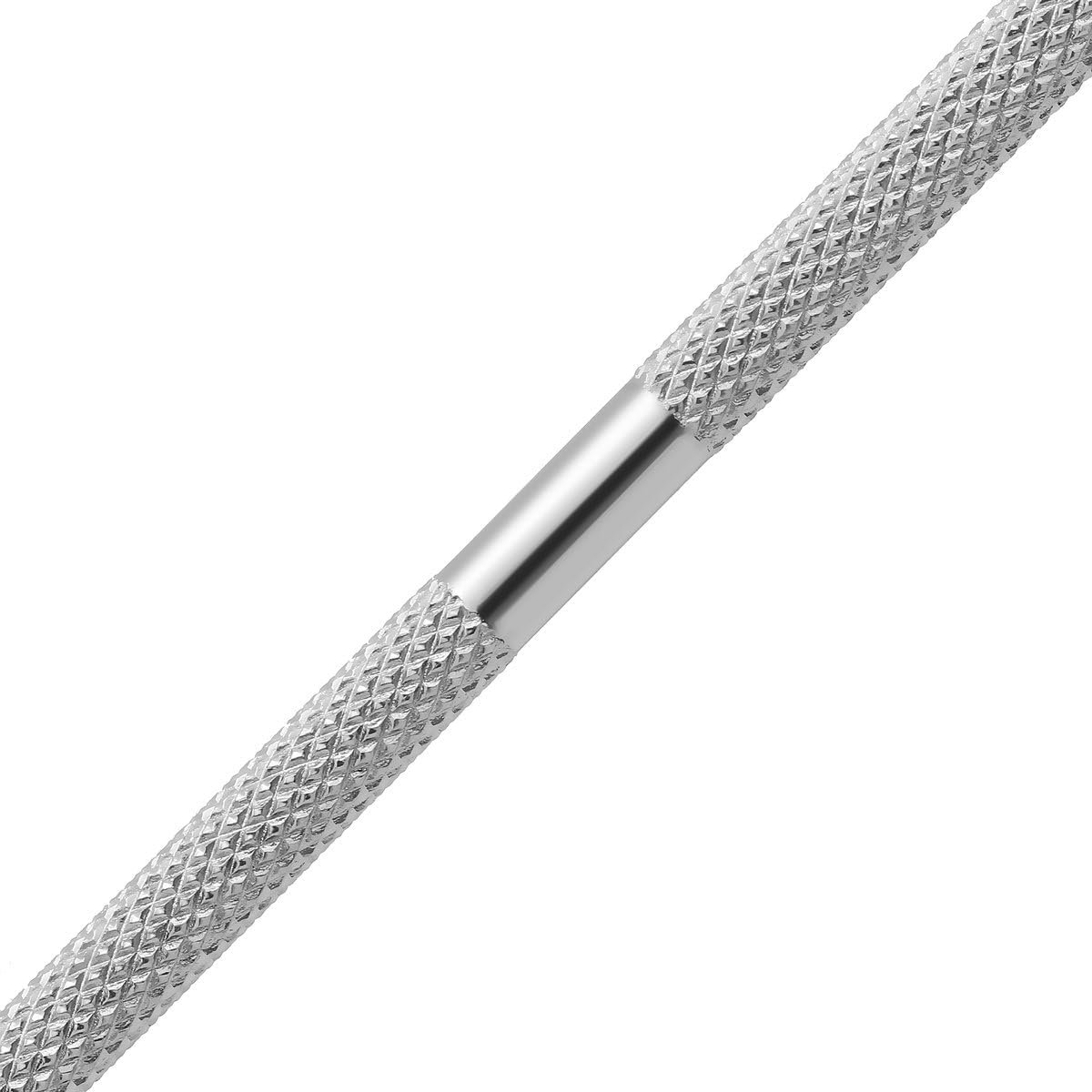 Okado Bokkenpootje Cuticle Pusher RVS 13 cm – Nagelriemduwer met hoefvorm + punt – Voor manicure, nagelriemen terugduwen en nagels reinigen – Zilver