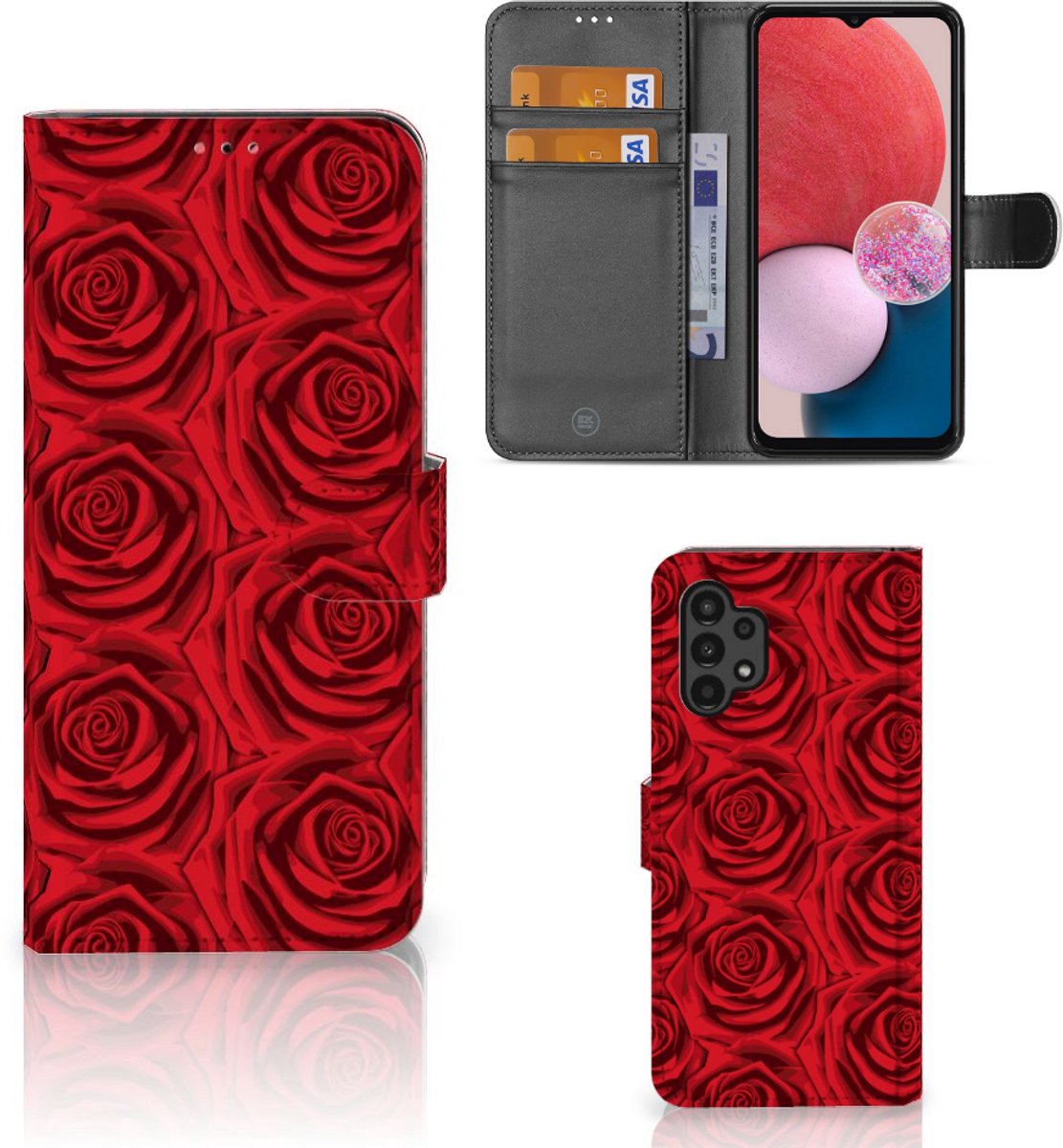 Samsung Galaxy A13 (4G) Hoesje Red Roses