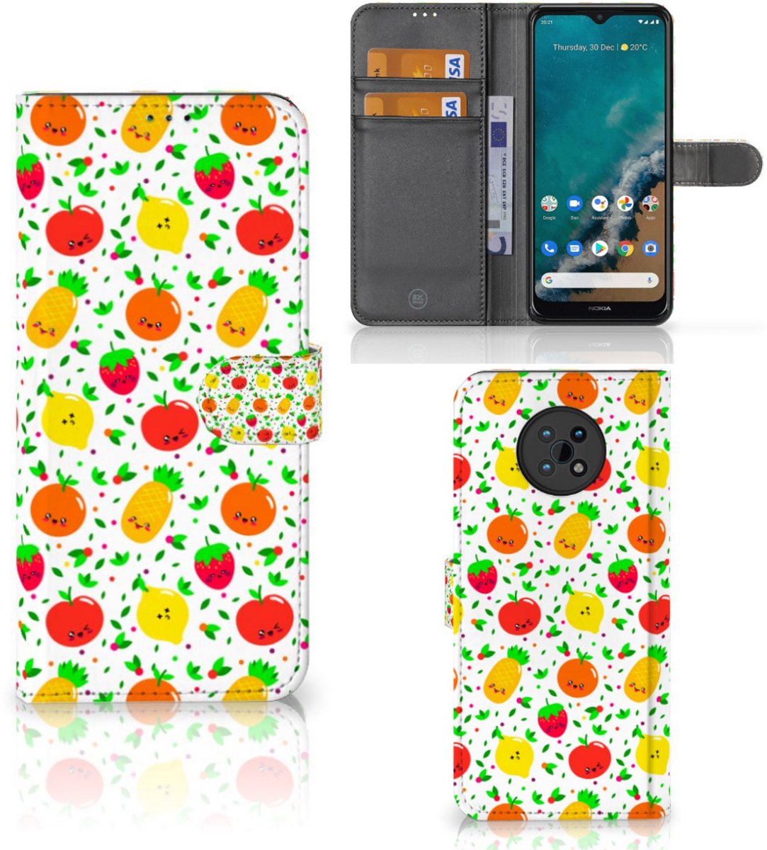 Nokia G50 Book Cover Fruits