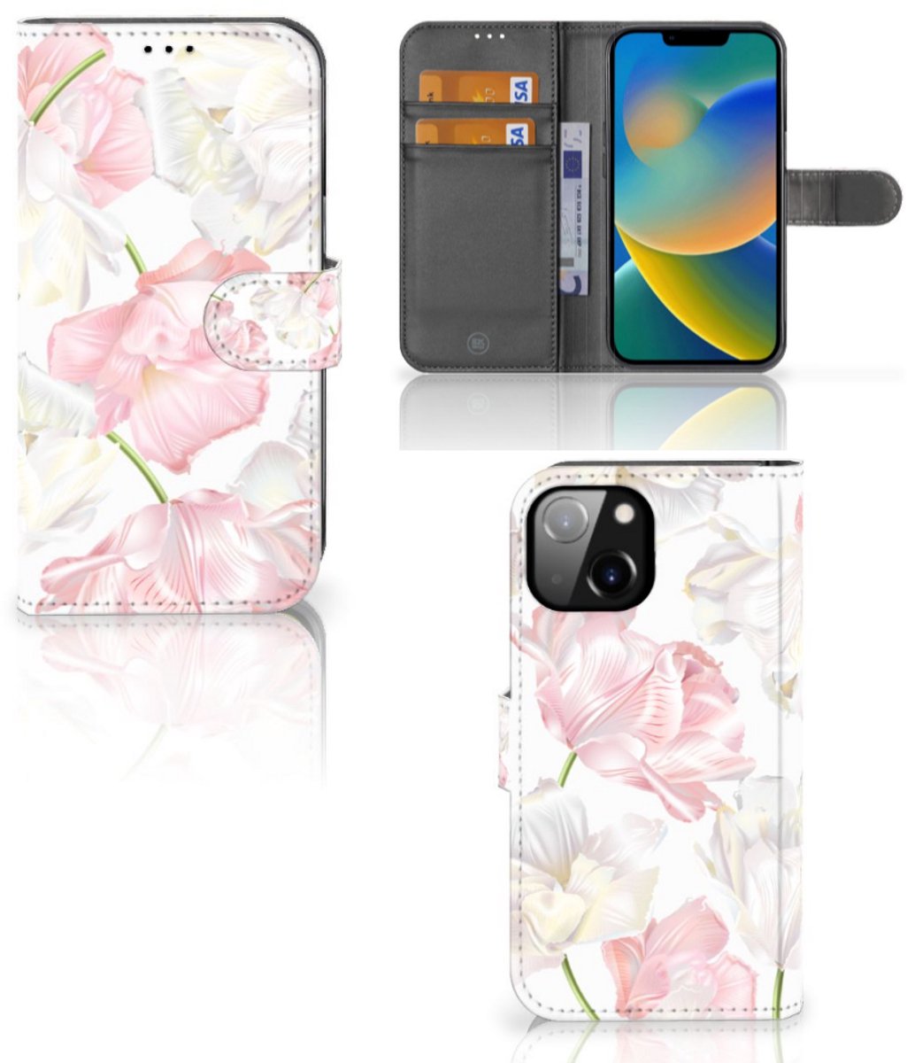 Apple iPhone 14 Hoesje Lovely Flowers