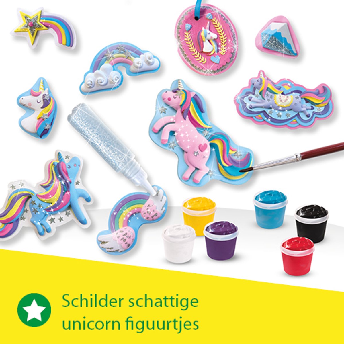 SES Creative - Hobby Pink - Gieten en Schilderen - Eenhoorns - Knutselen Meisjes - Sneldrogend - Vanaf 5 jaar — afbeelding 5