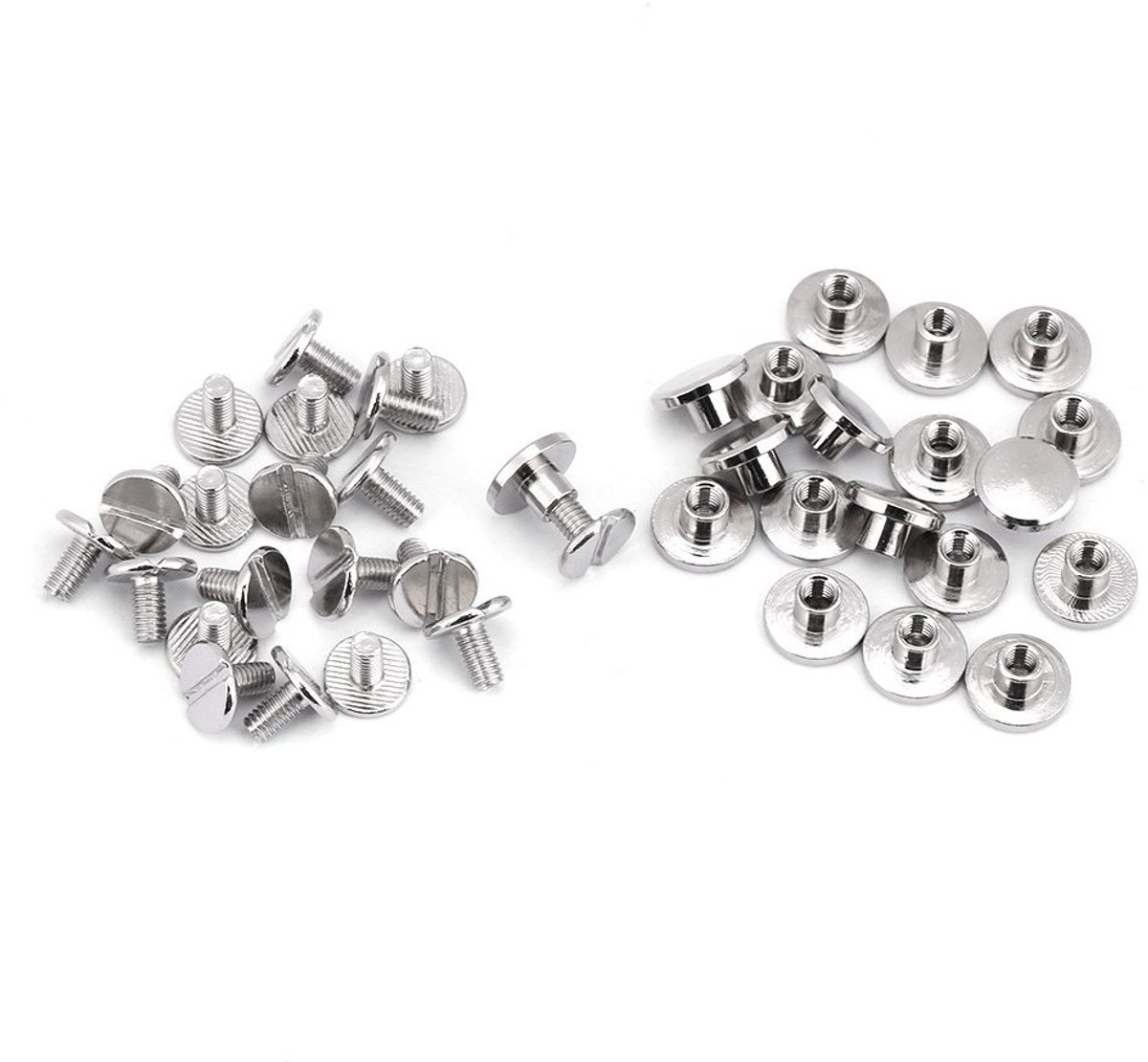 Duurzame Messing Spike Studs en Rivets voor Leerreparatie, 20 Stuks, 5mm, 6.5mm, 8mm, Perfect voor Accessoires en Handwerk