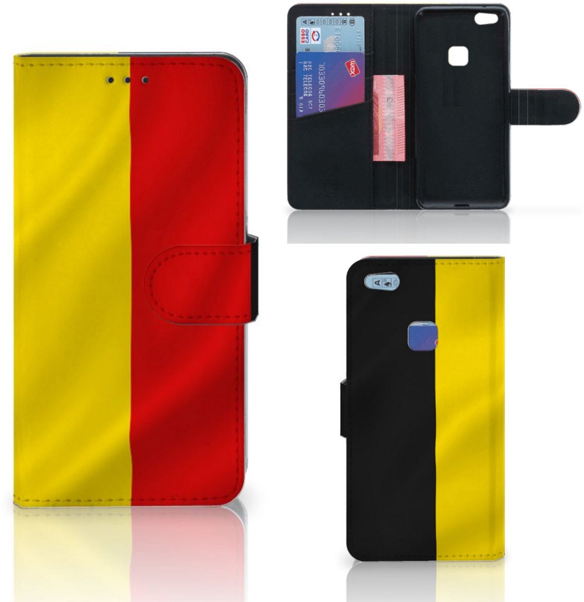 Boekhoesje voor Huawei P10 Lite Bookstyle Case Belgische Vlag