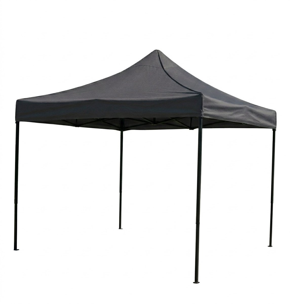 Kynast Partytent met pagode dak 3x3 meter Antraciet Pagogedetent met harmonica onderstel