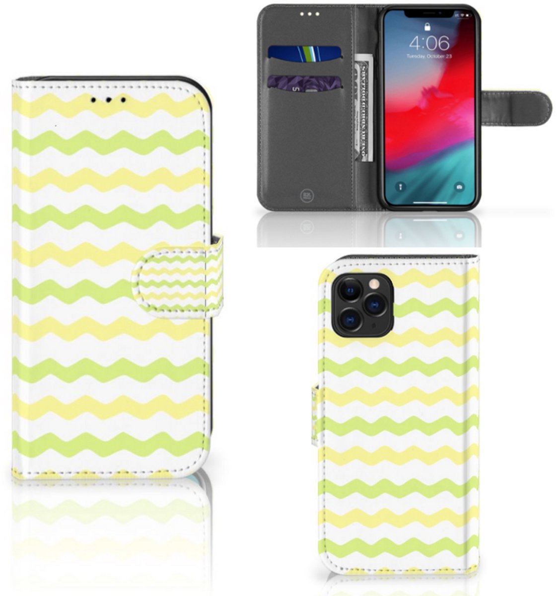 Apple iPhone 11 Pro Telefoon Hoesje Waves Yellow
