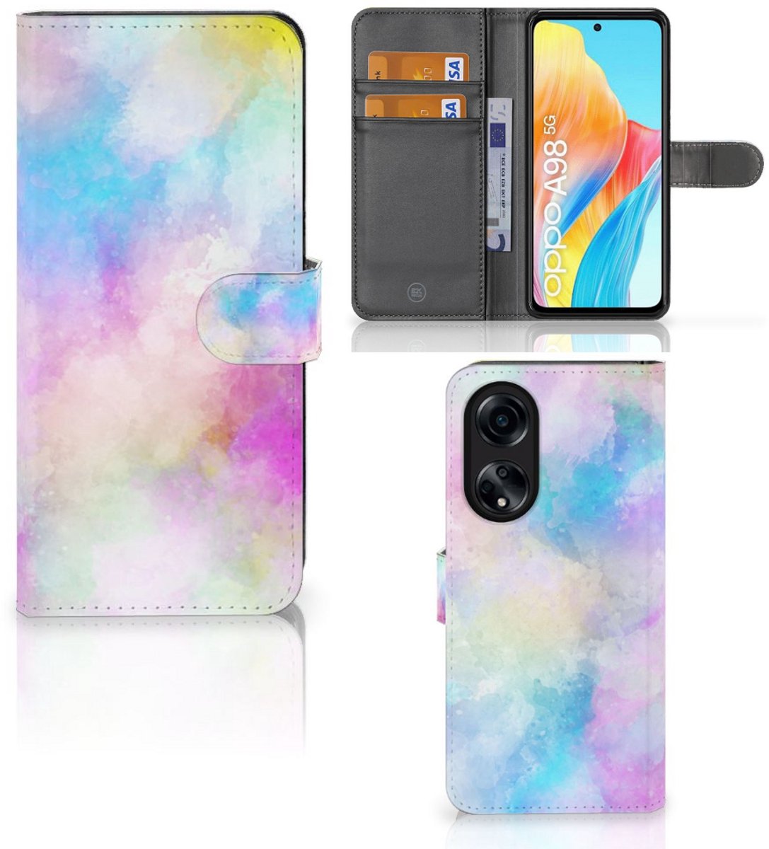 Hoesje OPPO A98 5G Watercolor Light