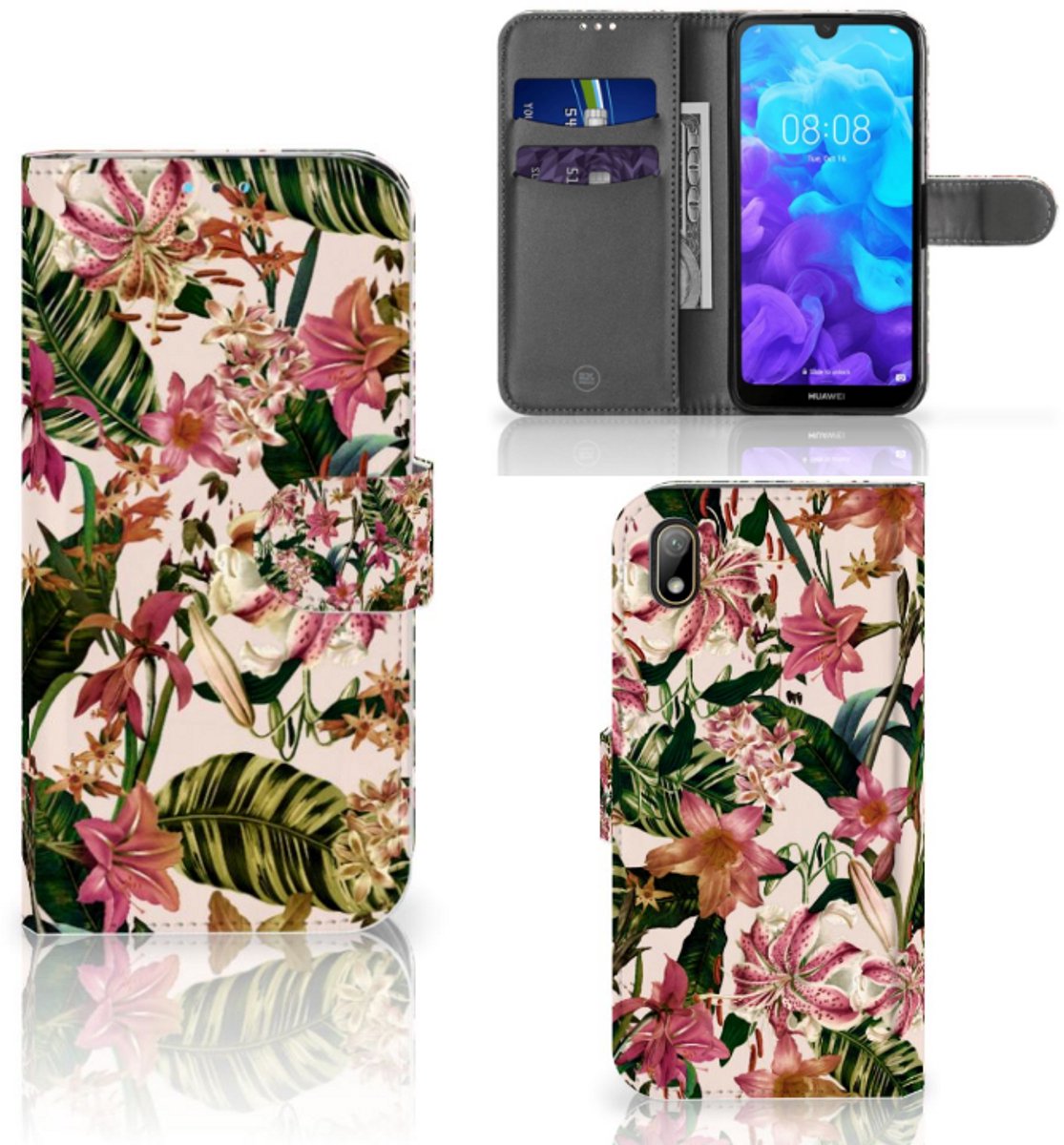 Huawei Y5 (2019) Hoesje Flowers