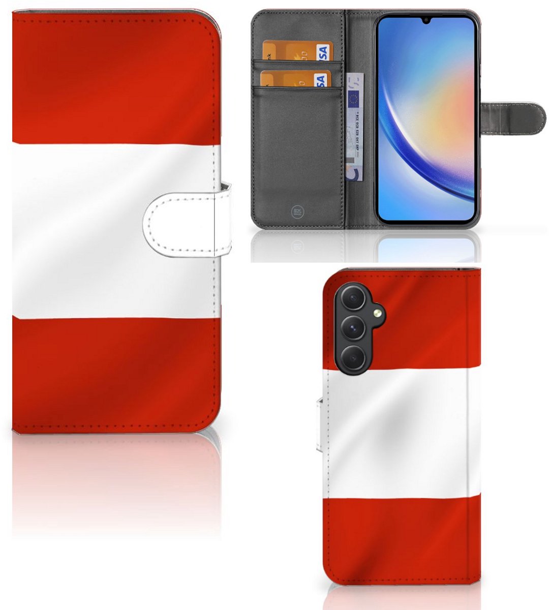 Samsung Galaxy A24 4G Bookstyle Case Oostenrijk