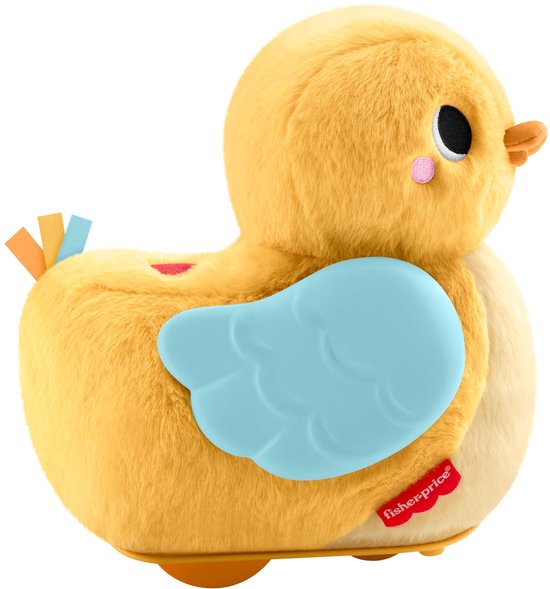 Fisher-Price 4-in-1 Knuffel en Kruip Eend - op de buik spelen met muziek en kruipactiviteit en pluchen knuffel van Fisher Price — afbeelding 4