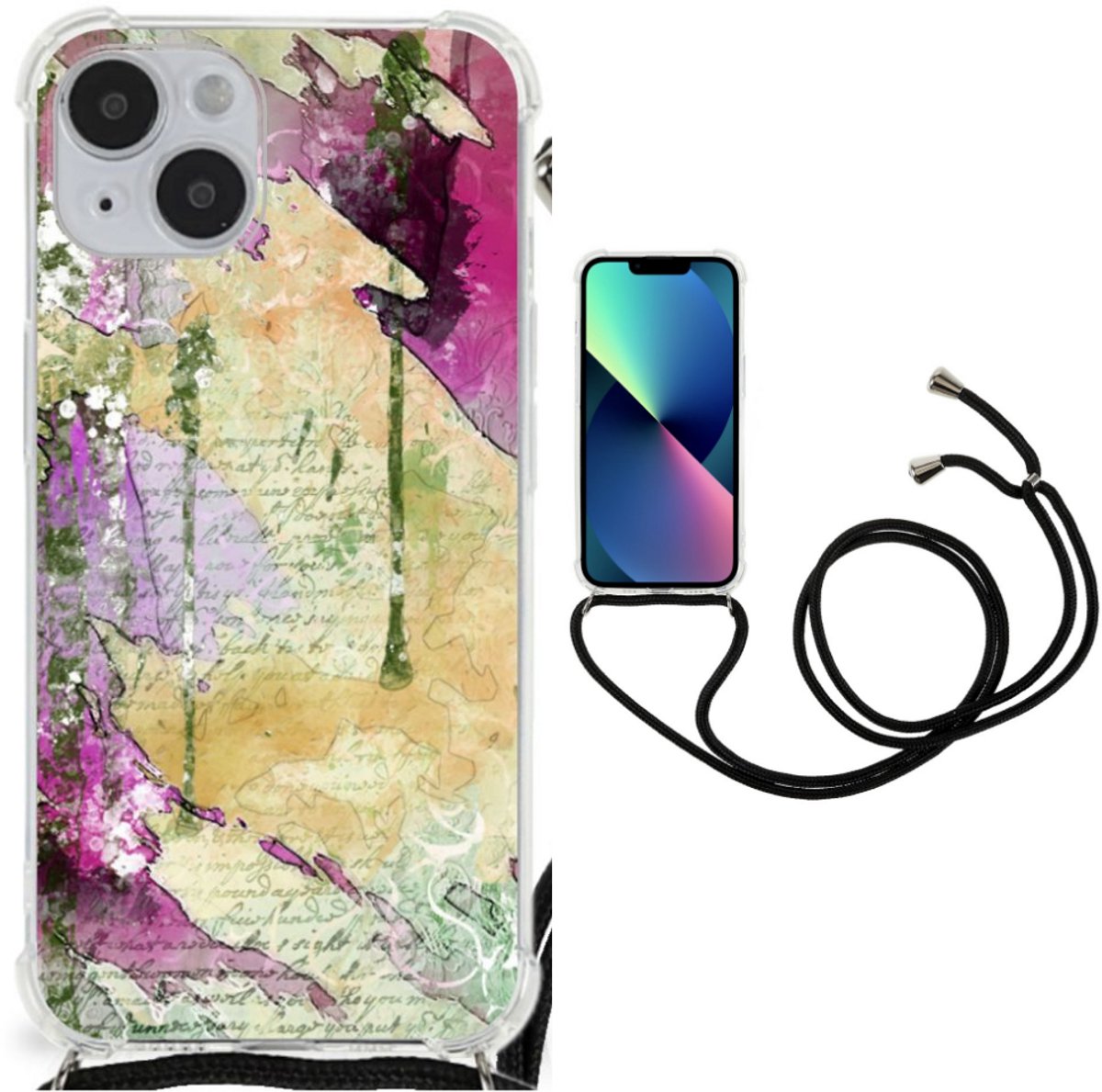 Back Cover iPhone 14 Plus Letter Painting