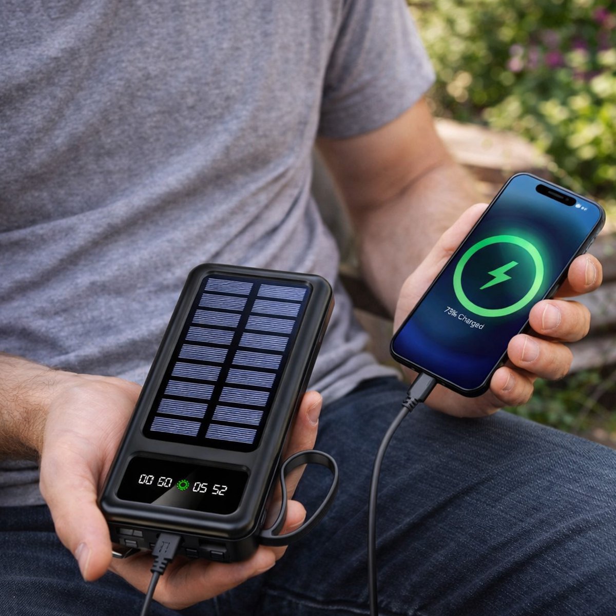 ReBuild Official Mini Solar Powerbank 10000 mAh met - afbeelding 2