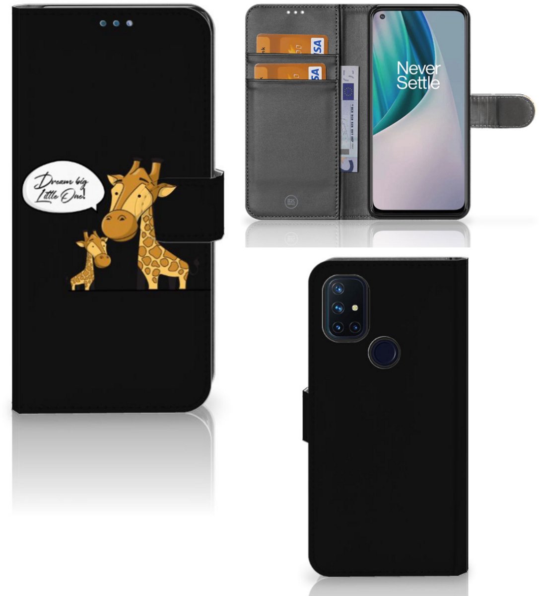 OnePlus Nord N10 Leuk Hoesje Giraffe