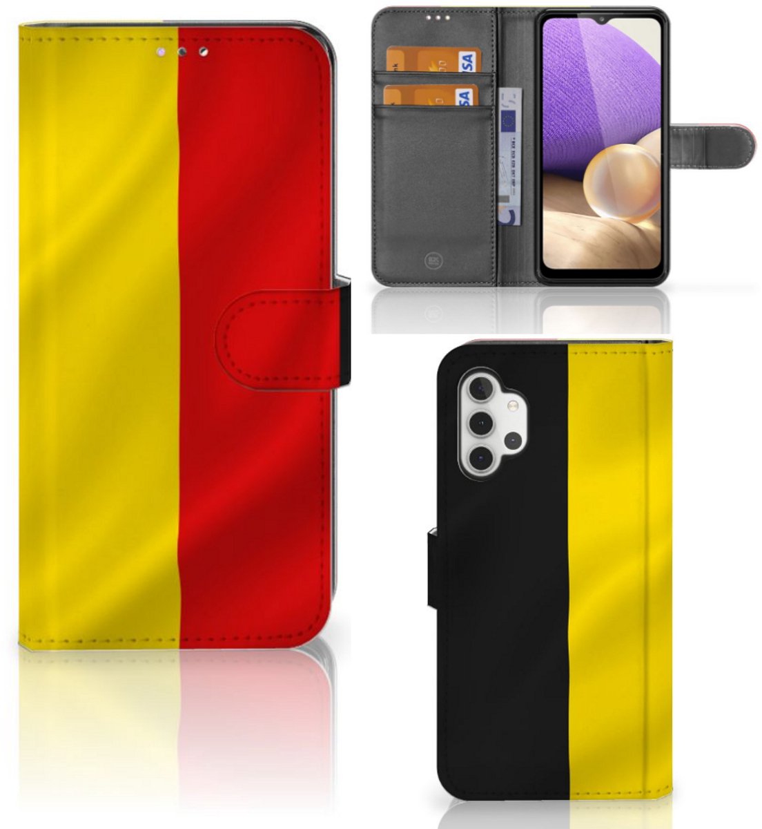 Samsung Galaxy A32 4G Bookstyle Case Belgische Vlag