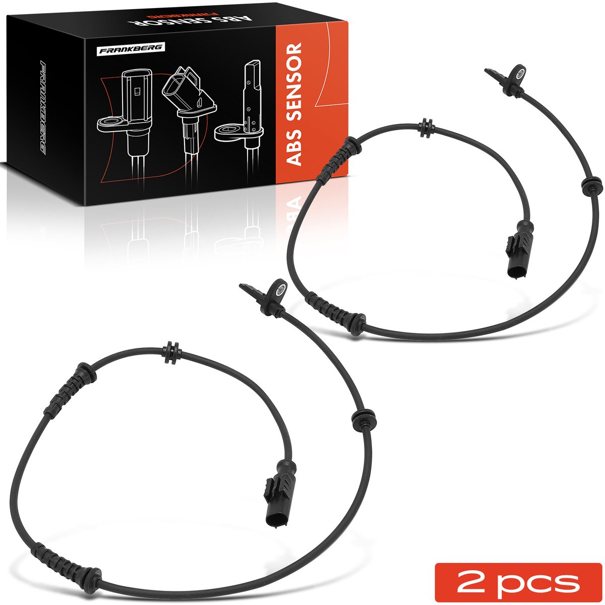Frankberg 2x ABS-sensor achteras links rechts voor Fiat