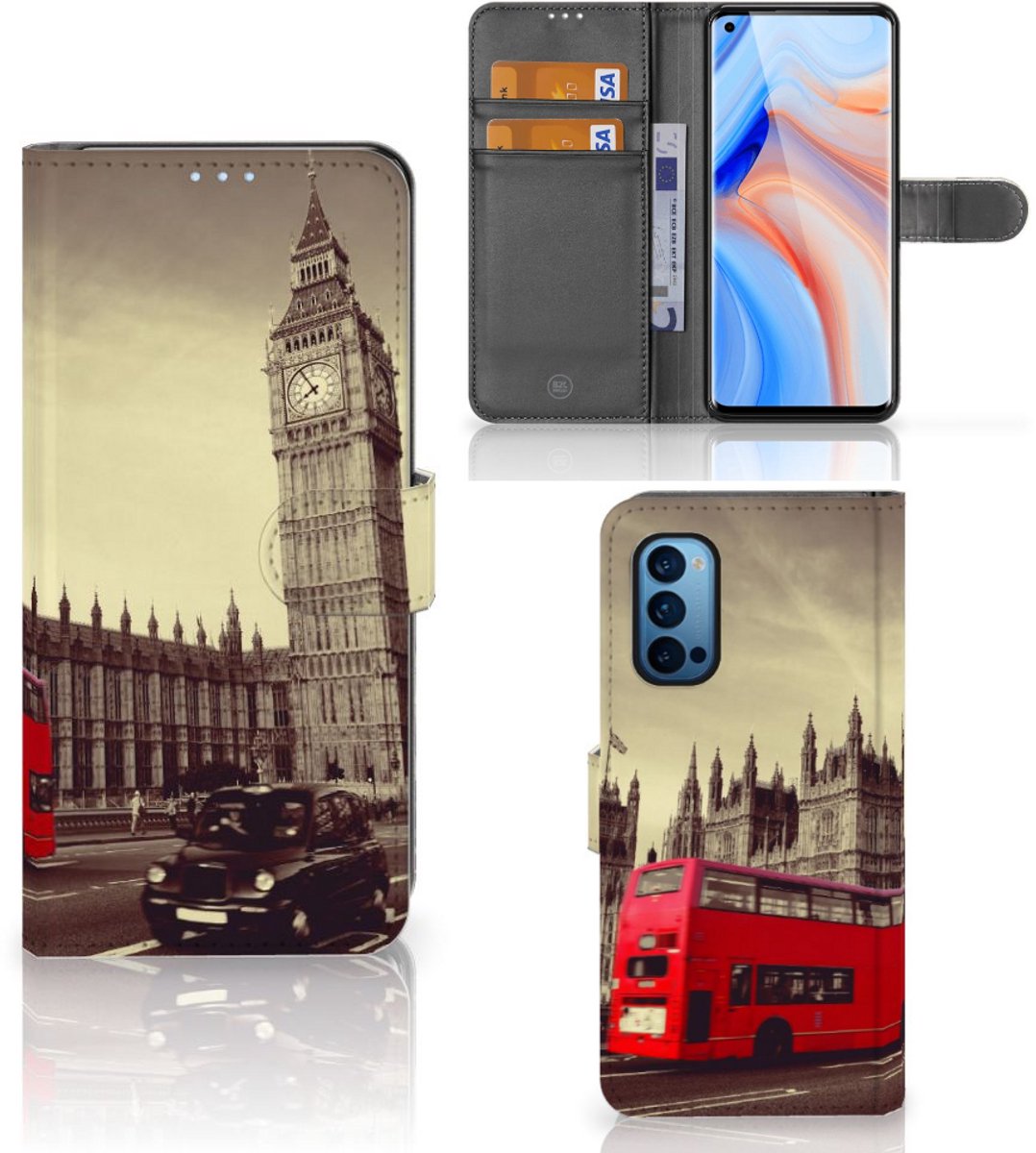 OPPO Reno 4 Pro 5G Flip Cover Londen