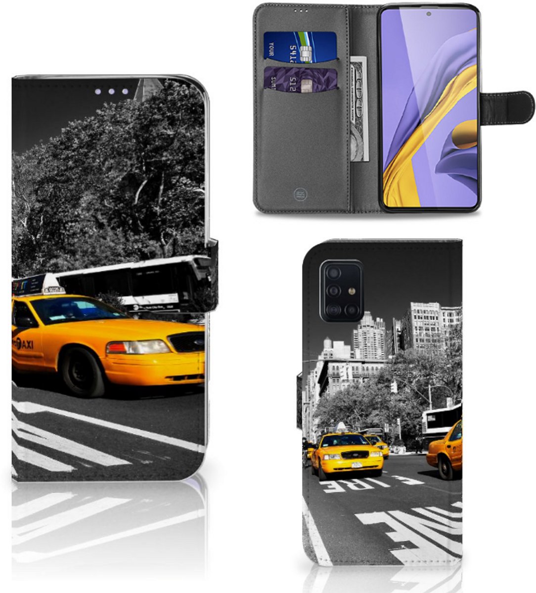 Samsung Galaxy A51 Flip Cover New York Taxi