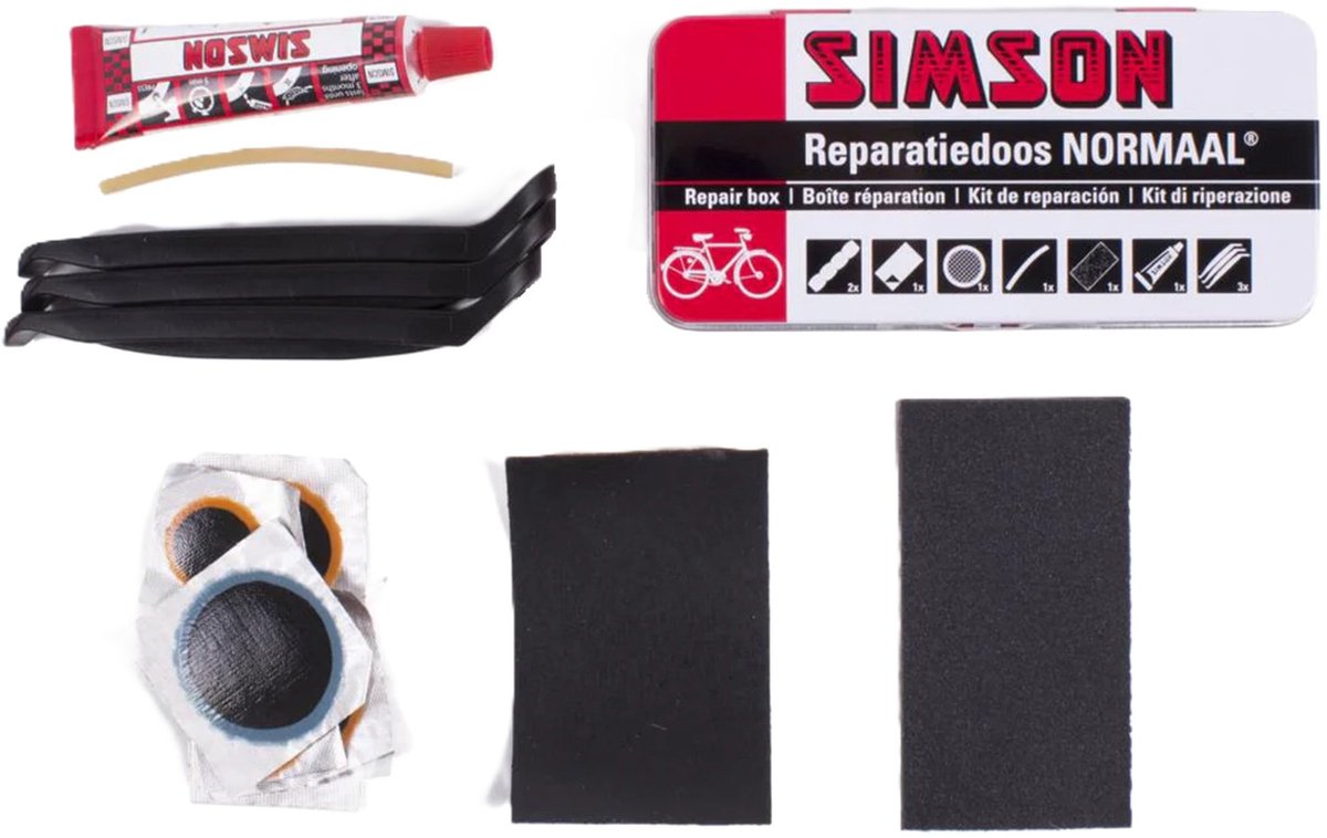 Simson fietsband reparatieset - bandenplak setje - Fitesen repareren thumbnail 2
