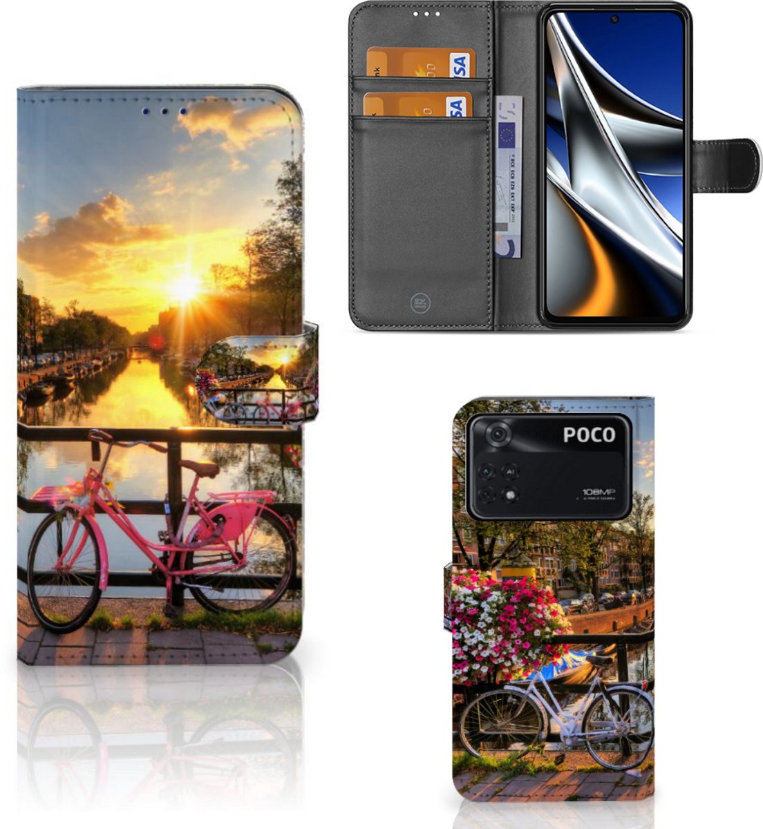 Xiaomi Poco X4 Pro 5G Flip Cover Amsterdamse Grachten