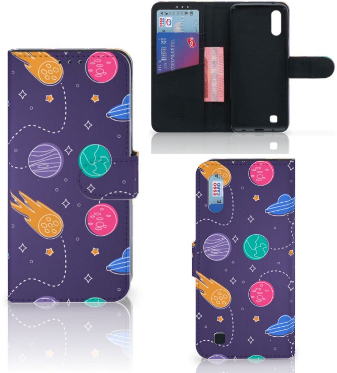 Samsung Galaxy M10 Wallet Case met Pasjes Space