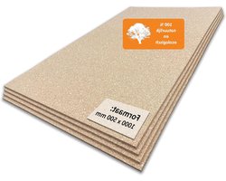 TRECOR bulletin board cork board size: 1000 x 500 mm - thicknesses: 2-20 mm - high-quality cork board - highly elastic and anti-static - sanded on one side for a better appearance (8 mm thickness, 4