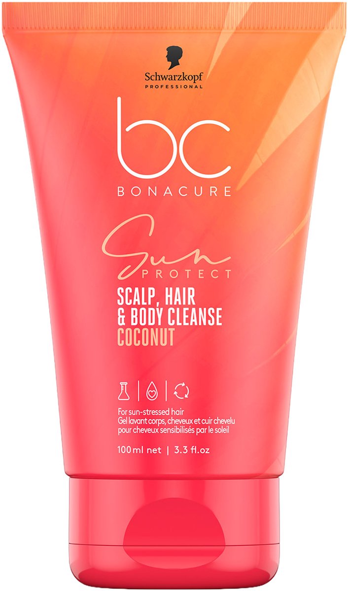 Schwarzkopf - BC Sun - 3 in 1 Scalp Hair & Body Cleanse - 100 ml