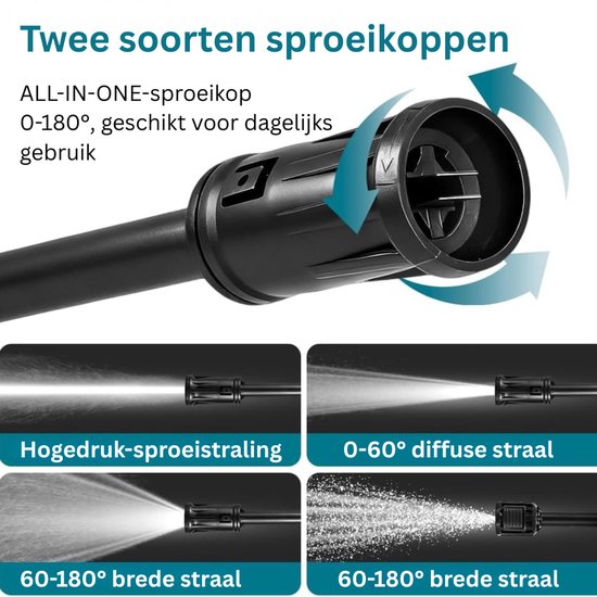White-Label® Hogedrukreiniger - Hogedrukspuit - Terrasreiniger van Merkloos	 — afbeelding 5