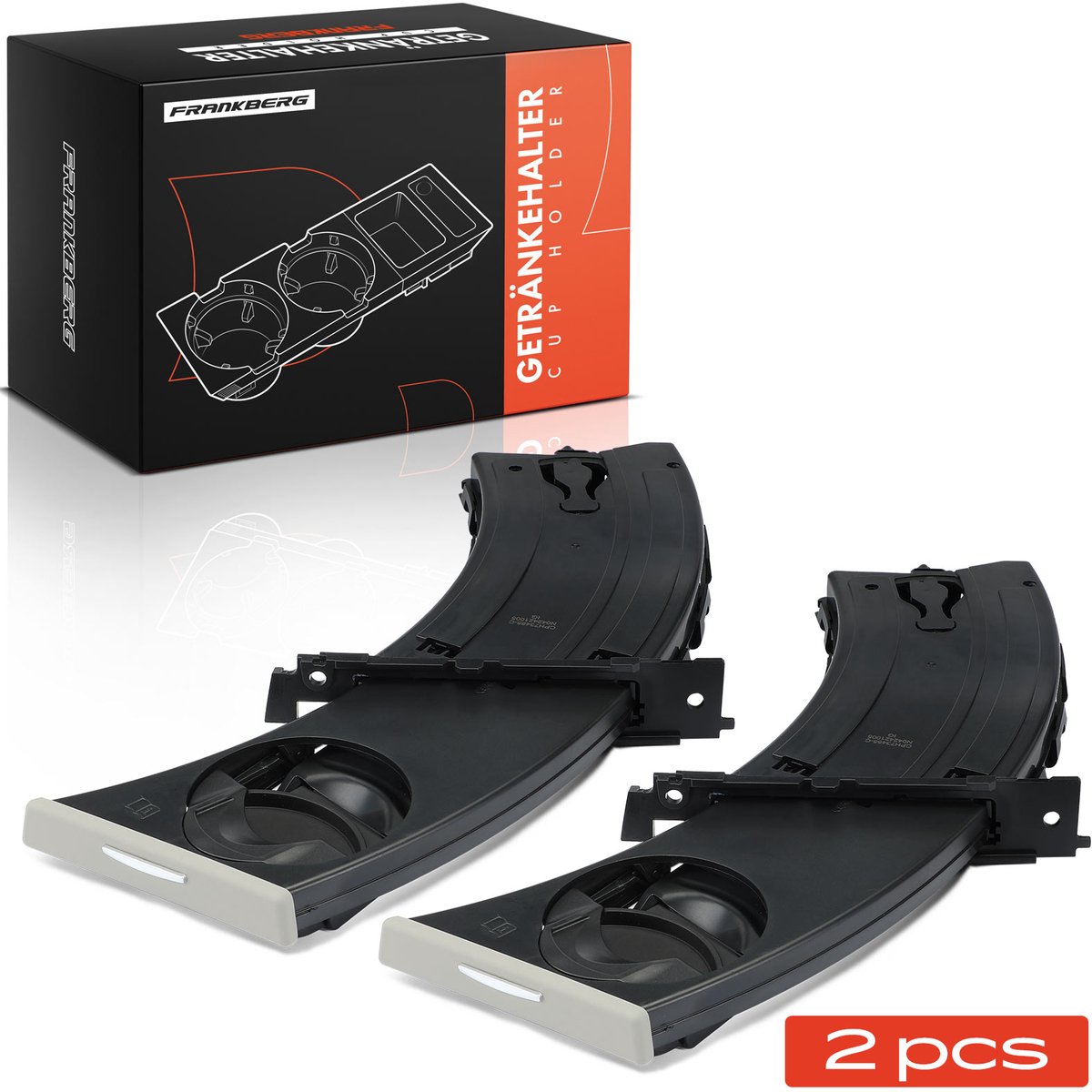 Frankberg 2x Bekerhouder voor BMW 3er Touring E90 E93 E92 E91