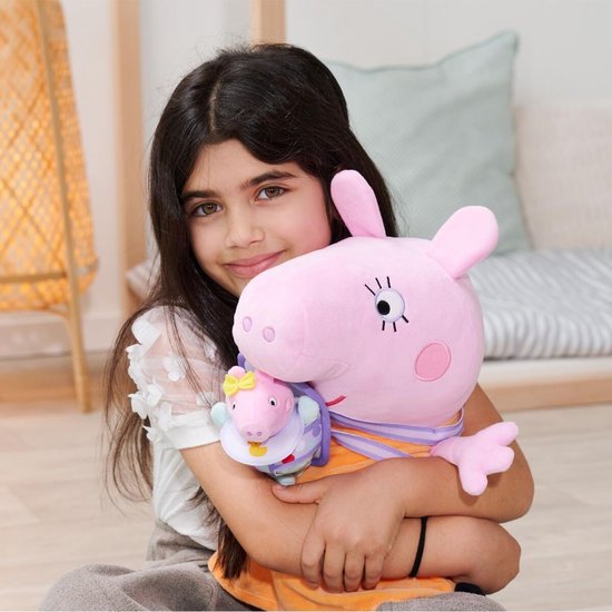 Simba Peppa Pig knuffel Mama Wutz met baby Evie 33cm pluche speelgoed. van Merkloos — afbeelding 3