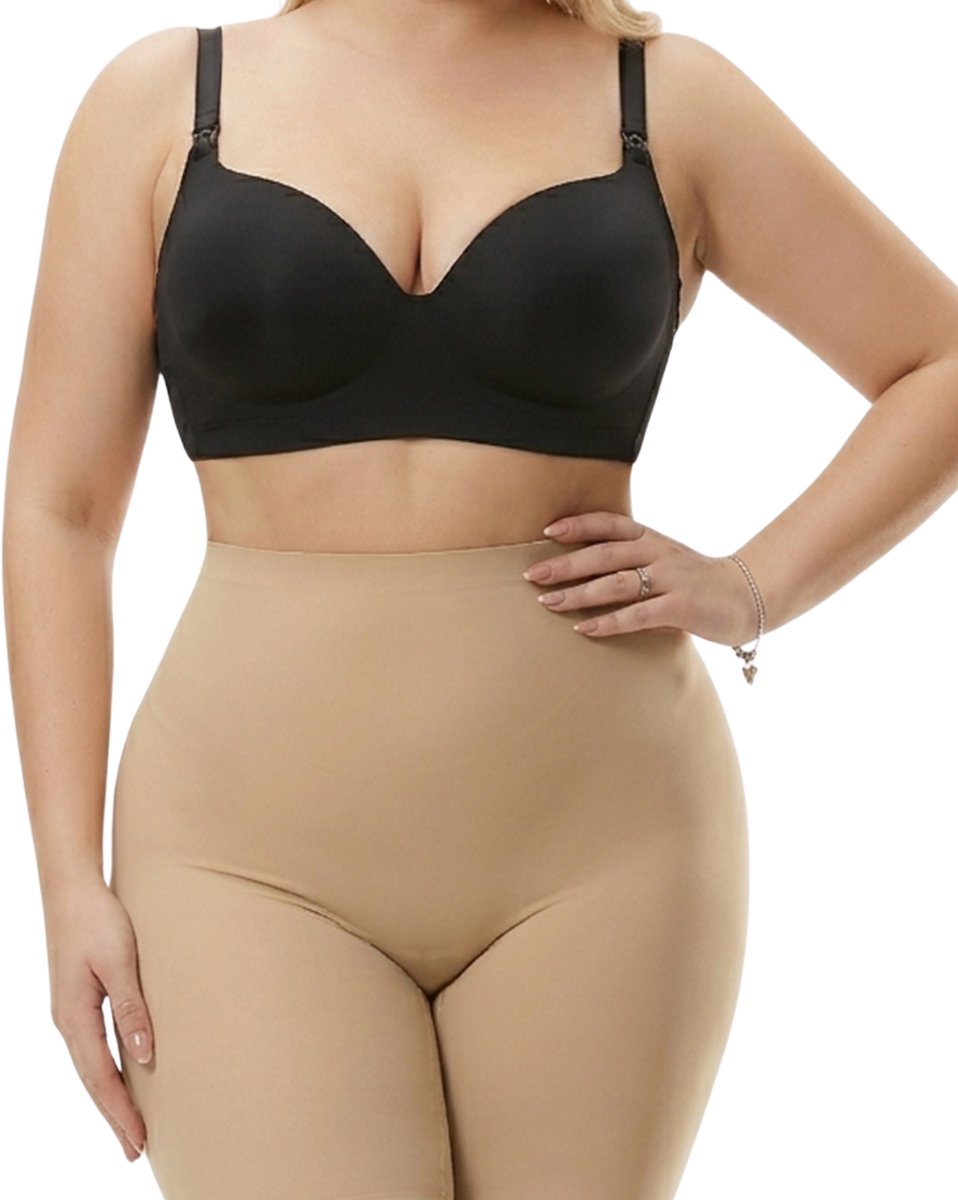 Shapetape Corrigerende Short High Waist - Naadloos - Shapetape - Beige - Shapewear Short voor Dames - Platte Buik - Anti Schuren - Onder Jurk
